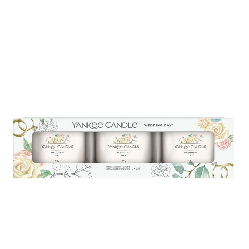 Yankee Candle Wedding Day 3 Filled Votive Candle Gift Set £6.99